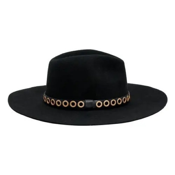 ALLSAINTS Eyelet Band Wool Fedora NWT